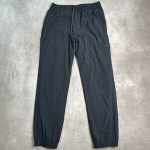 Eddie Bauer Womens 6 BLK Fleece Lined Joggers Cargo Hiking Pants Water Resistent